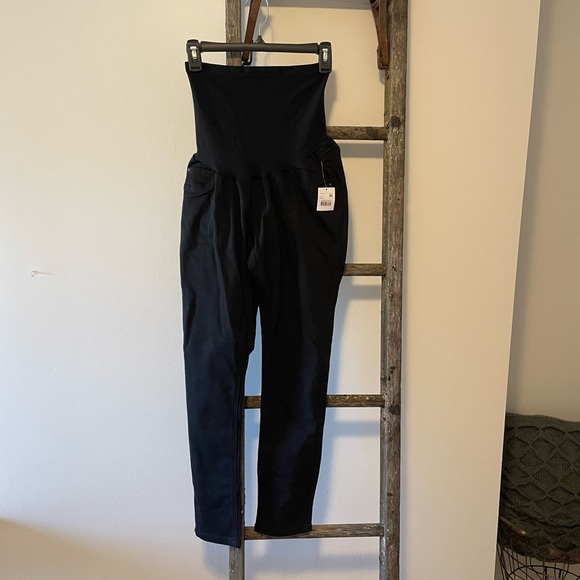 Indigo Blue Secret Fit Belly Ankle Maternity Jeggings - Picture 4 of 9